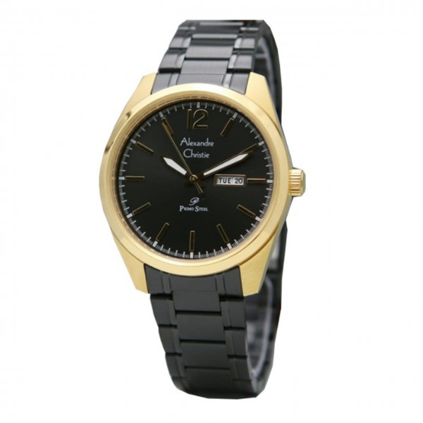 Alexandre Christie AC 1012 Gold Black Steel Man MDBEGGR